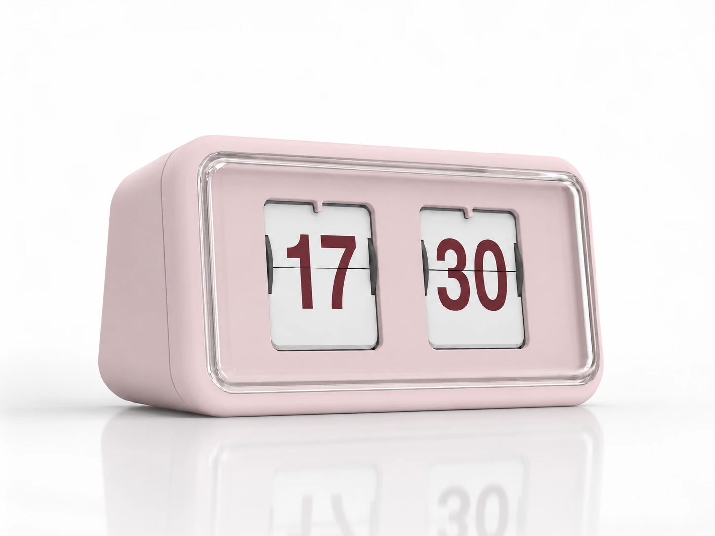 Flip Desk Clock - B06P slightly angled view