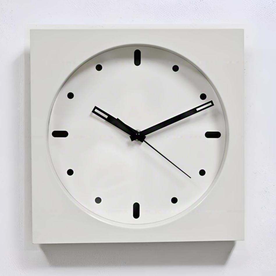 Plastic Wall Clock - 294W White