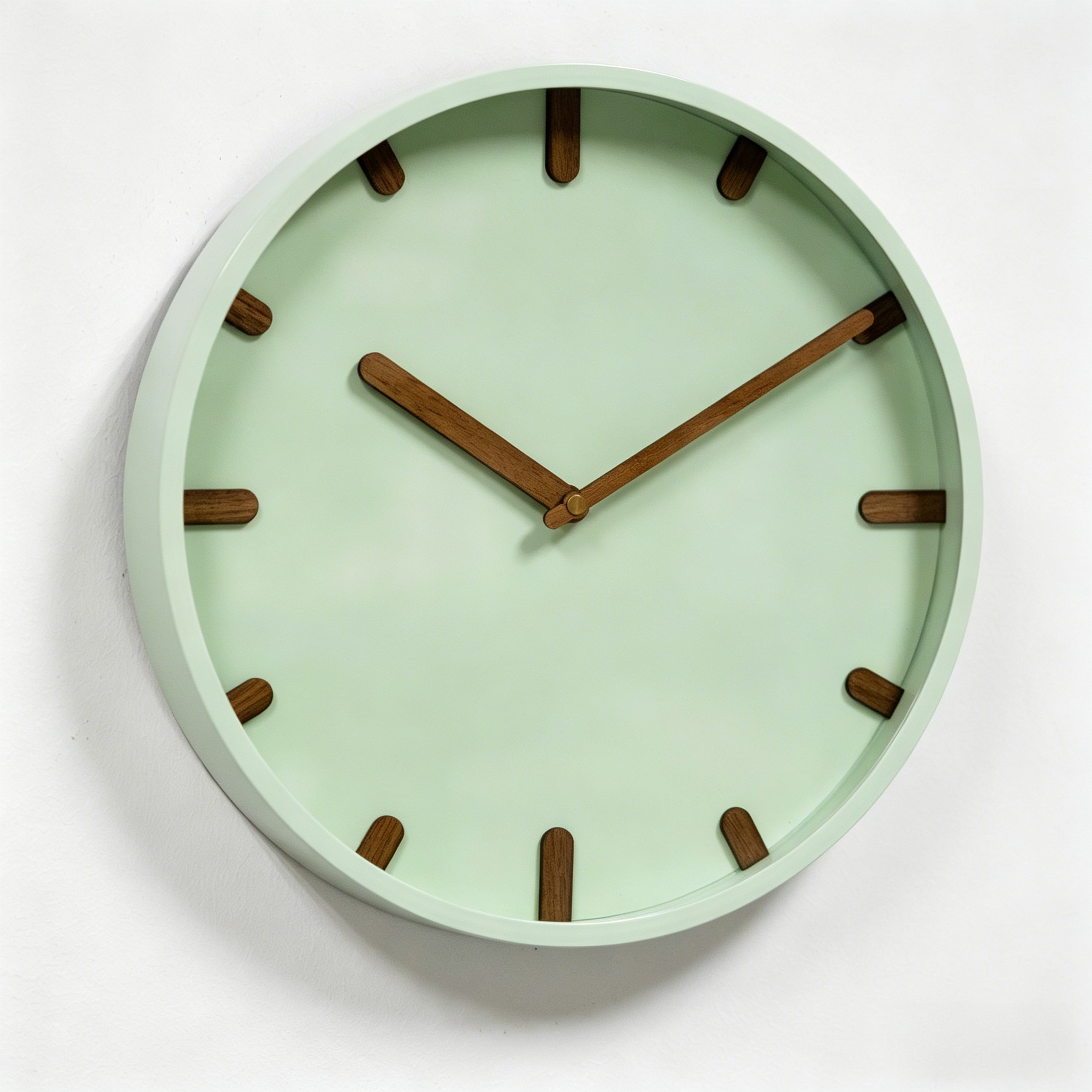 Plastic Wall Clock - 7119TG Pastel Green image 2