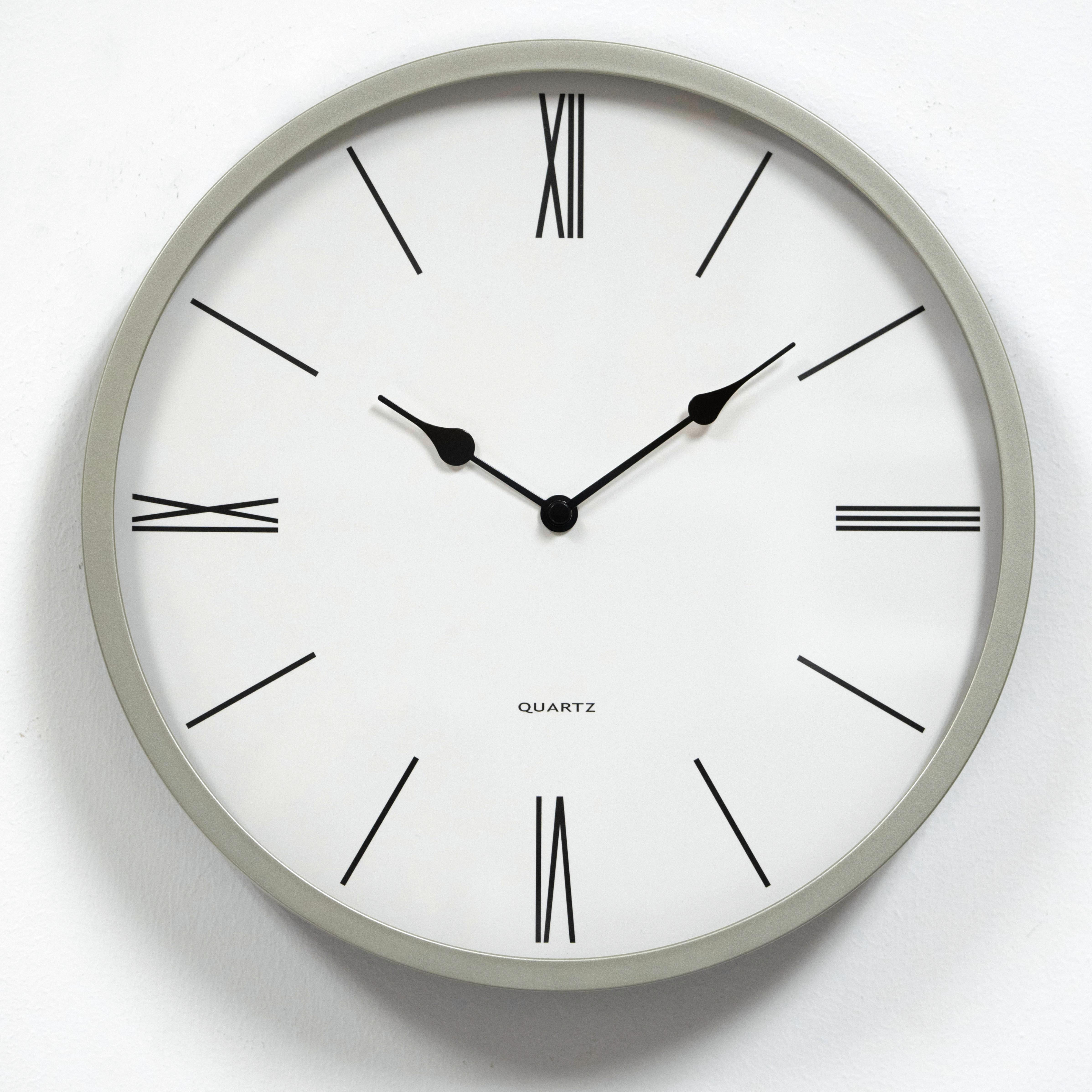 Plastic Wall Clock - 7128 Champagne