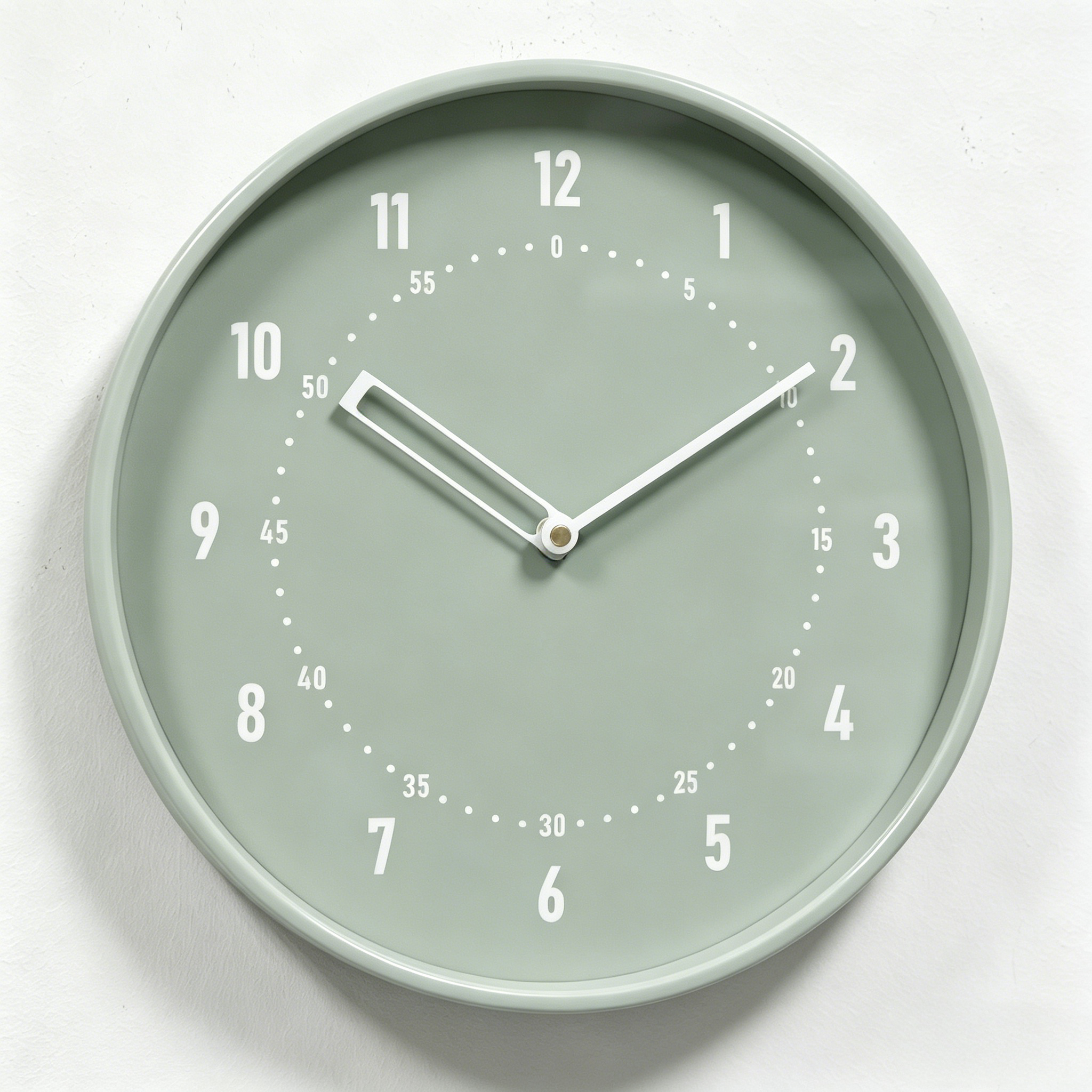 Plastic Wall Clock - 826 Sage Green