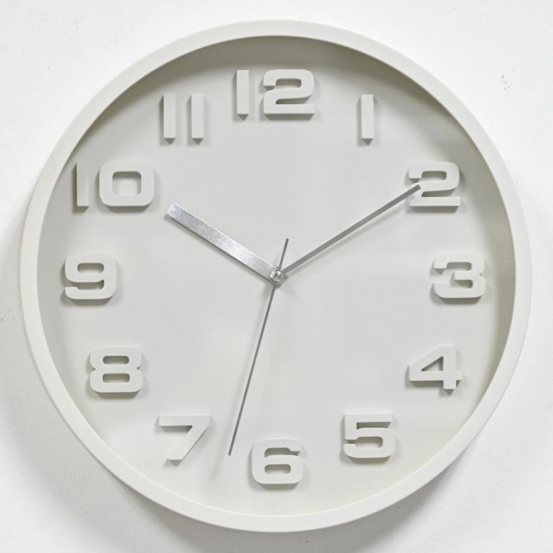 Plastic Wall Clock - 808 Beige
