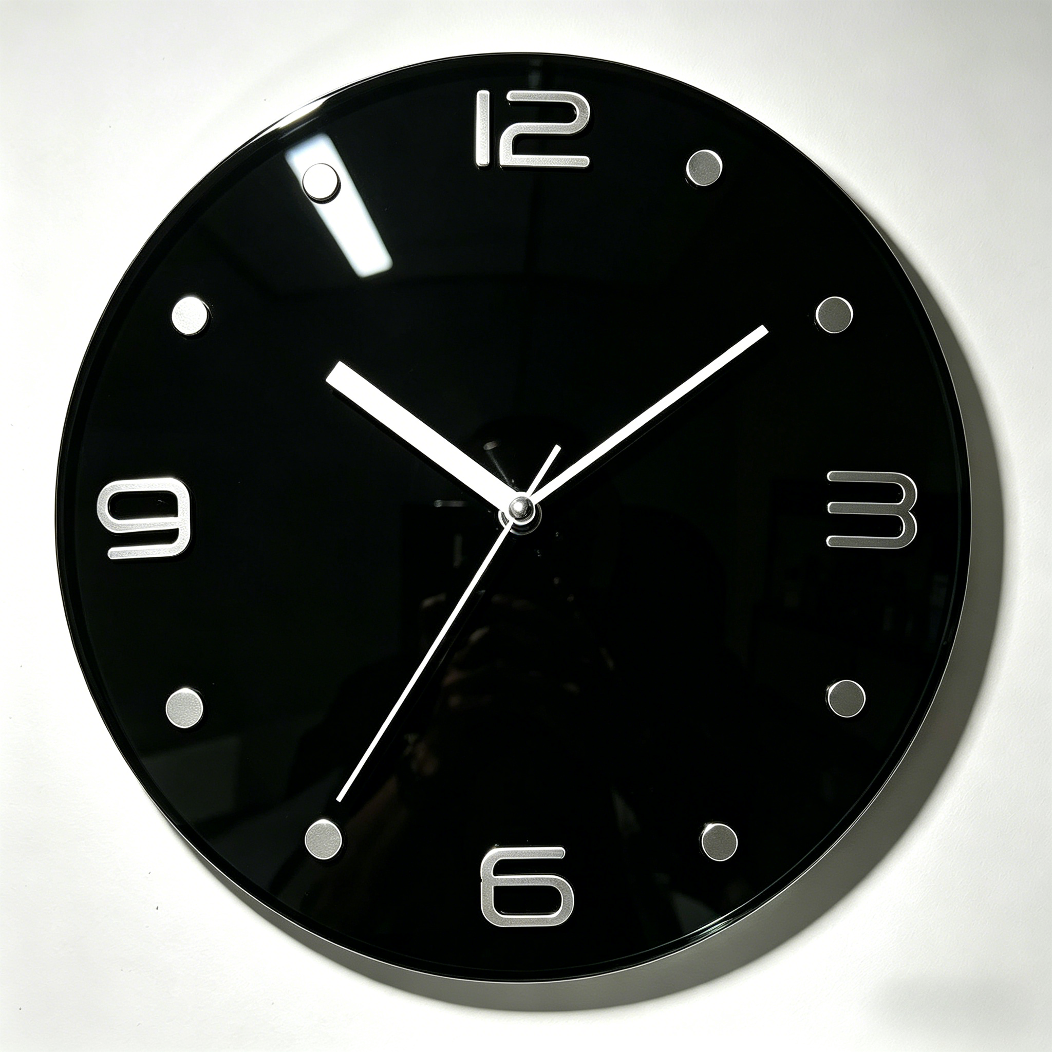 Glass Wall Clock - G9018 Black