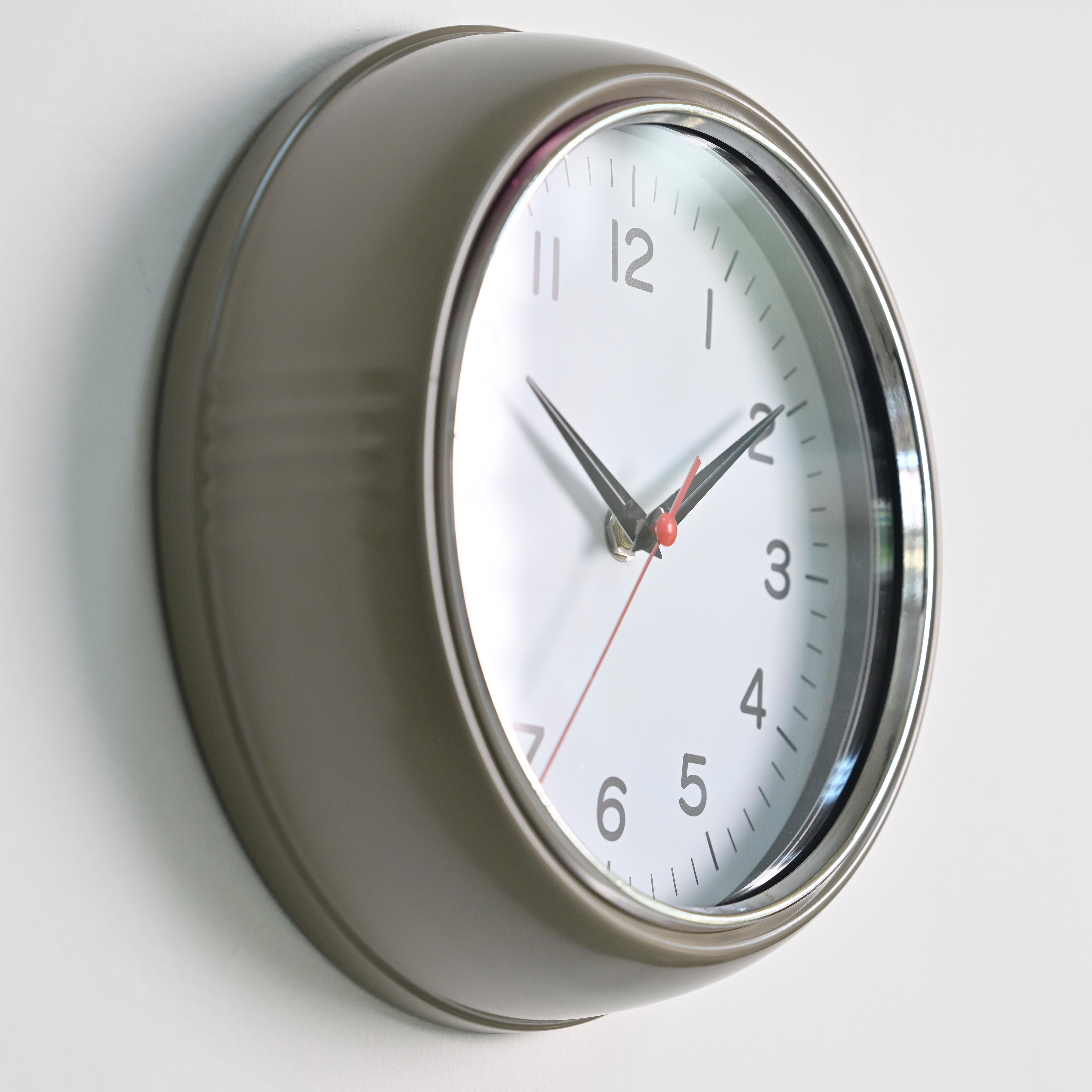 Metal Wall Clock - N58W Taupe image 2