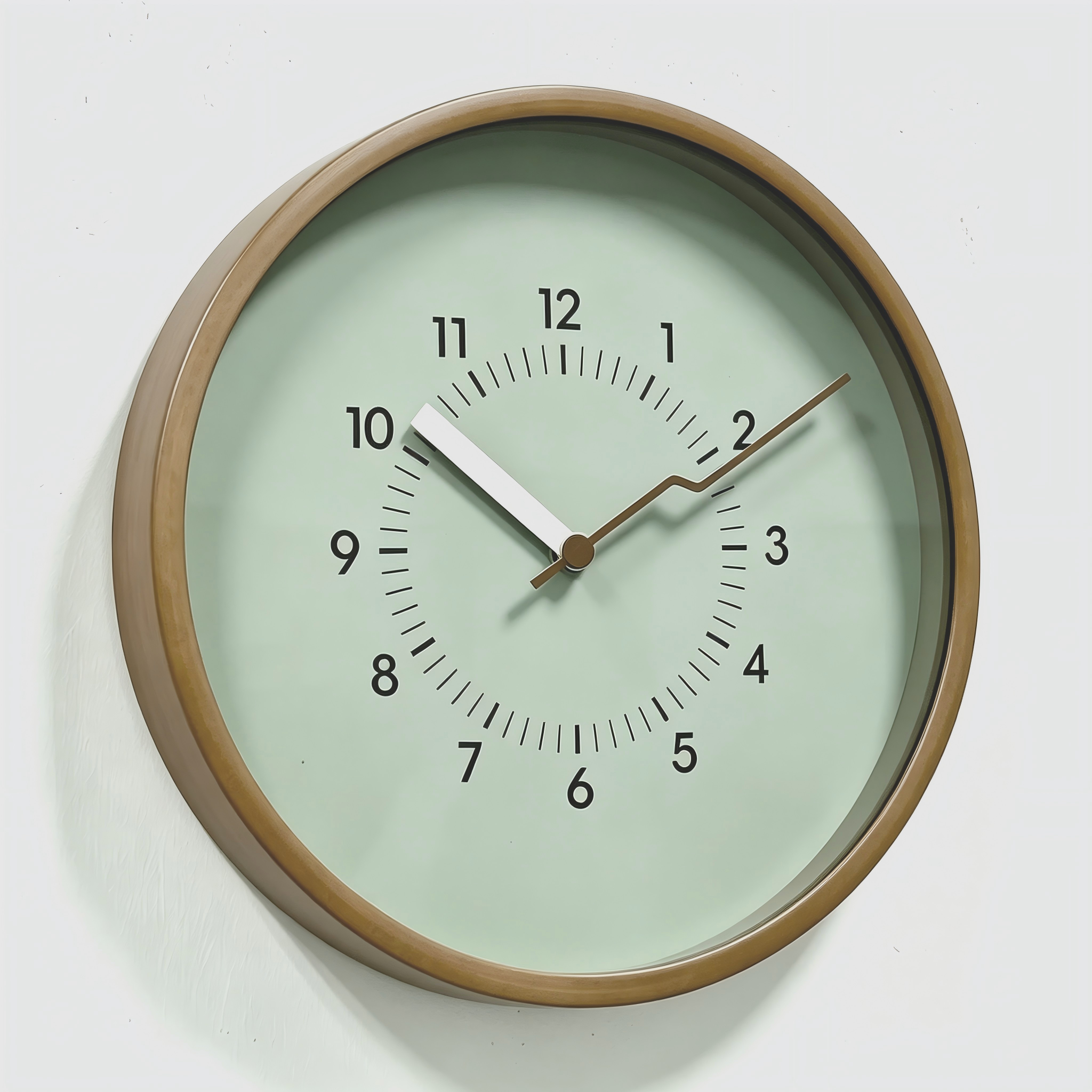 Wooden Wall Clock - W617A Walnut image 2
