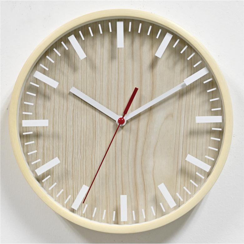 Wooden Wall Clock - W617B Natural Wood