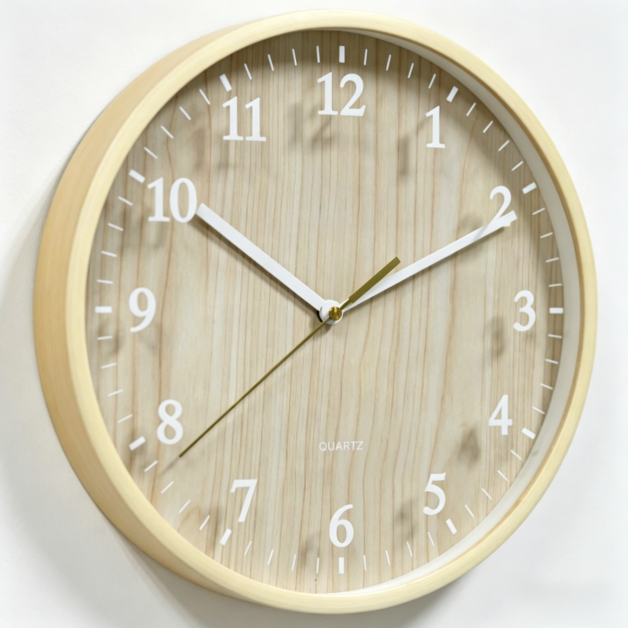 Wooden Wall Clock - W618B Natural Wood image 2